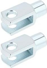 2 Pieces M10x1.5 Air Cylinder Rod Clevis End 52mm Right Hand Female Thread Y Connector for Electronic Automation Equipment