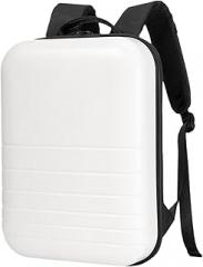 14 L Laptop Backpack Travel Backpack Carry on Backpack Waterproof Hardshell for Men Women Business Trips Electronics Mobiles, White