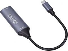 Video Capture Card 4K 60Hz, HDMI to USB C 3.0 Game Capture Card with Ultra Low Latency, Plug & Play for OBS Streaming & Live Conference