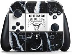 Skinit Decal Gaming Skin Compatible with Nintendo Switch Joy Con Controller - Officially Licensed NBA Chicago Bulls Marble Design