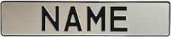 European Custom White Front License Plate Home Decor Metal Art Personalized Delete Interior Funny Gift Nameplate
