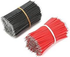 200pcs/set Tin-Plated Breadboard Jumper Cable Wire 6cm 22AWG for Arduino Red Black Color Flexible Two Ends PVC Wire Electronic