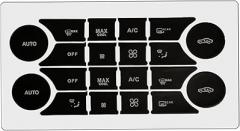 Generic BIBFXAA Car AC Button Stickers Fit for 2008-2014 Mercedes Benz W204 C250 C350 E-Class ML GL GLK Air Conditioner Switch Decals, Black