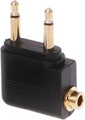 Airplane Earphones, Portable Headphone Adapter, Compact Heavy Duty Earbuds and Accessories, Aviation Electronics for Home Theater, Automotive Audio