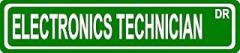 Electronics Technician USN Navy Rating Green Aluminum Street Sign 4