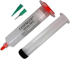 CHIP QUIK DECSIL-30CC Dielectric Silicone Grease 30ml (30cc/30g Syringe) Electronics Grade Translucent