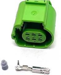 6 Pin Auto Electronic Width/Connector Car Brake Tail/Male Female Socket 4G0973813C 4H0973713C Applicable to A5 A7 A8 TT(Female,1 Set)