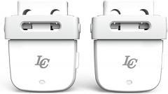 LC LaceClips Smart Activity Tracker - Shoe-Mounted Step Counter for Walking & Sports Performance Monitor - Track 25+ Activities, Jumps & Calories with App - No Subscription Required (White)