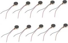 10pcs Mini Flat Vibration Motors for Crafts Toys and Electronics Essential Components for Diy Projects and Creative Applications