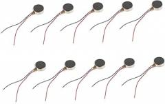 10pcs Mini Flat Vibration Motors for Crafts Toys and Electronics Essential Components for Diy Projects and Creative Applications