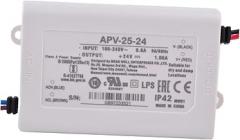 APV-25-24 24V DC Switching Power Supply, 25.2W AC-DC Converter with Universal Input 90-264V, Compact Design for LED Lighting, Decorative Fixtures, and Electronic Devices