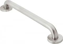 Moen R8716P Bathroom Safety 16-Inch Textured Grip Stainless Steel Bathroom Grab Bar, Peened