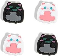 Switch Thumb Grip Caps Compatible with Nintendo Switch/OLED/Lite Joy-con Controller, Cute Button Joystick Cap Cover, Soft Silicone Joystick Rocker Cover, 4PCS