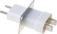 Household Electronic Microwave Magnetron Filament 4-pin Socket Adapter, White, Compatible For Microwave M29 21.