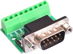 D-Sub 9pin Solderless C0innectors DB9 RS232 Serial to Terminal Female Male Adaptier C0innector Breakout Board Black+Grrien New 2026 High for Reliable Electronic Component
