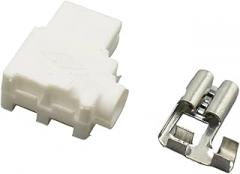 1 Pcs 1 Pin AMP 250 Flag Plug Wiring Harness Female 6.3mm Electronic Connector With Cable 176497-1