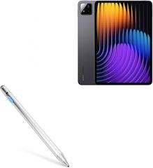 BoxWave Stylus Pen Compatible with Xiaomi Pad 7 Pro - AccuPoint Active Stylus, Electronic Stylus with Ultra Fine Tip - Metallic Silver
