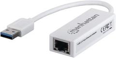 Manhattan 506731 USB Ethernet Adapter USB 2.0 Fast for Windows & Mac Electronics Computers Accessories