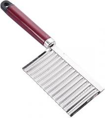 Fries Machine Fries Cutter Multifunctional Commercial Wave Knife for Cutting Wolf Tooth Potatoes Household Deep-grained Thickened Wolf Tooth Potato Cutting Fancy Fries Knife French Fries Slicer ( Size