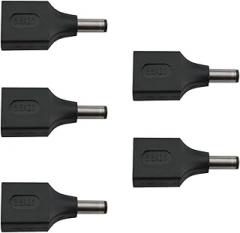 5PCS Black USB to DC Adapter USB 2.0 A Female to DC 5.5x2.1mm DC Male Connector Charge Barrel Jack Power Adapter for Small DC or USB Electronics Charging