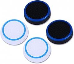 PS Portal Thumb Grips Black, Full Protection Analog Stick Cover Silicone Joystick Caps Anti-Scratch & Anti-Slip Thumbstick Replacement Thumb Grips Caps PS Portal Accessories (4 Pcs) - Blue