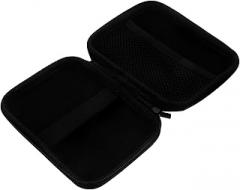 KICHOUSE Electronic Travel Organizer Bag Shockproof Storage Pouch for Cables and Accessories Portable Outdoor Electronic Case for Hard Drives Usbs and More Black Eva Design