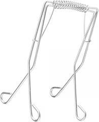 Meat Roll Tongs Meat Tongs Stainless Steel Hook Shaped BBQ Kitchen Tongs Made Of Stainless Steel Strong Handle Cooking Tongs For Cooking Serving Grilling BBQ Food Tongs Large Puffed (Grey,