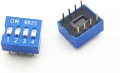 20PCS/Lot Positions DIP Switch DS 1 2 3 4 5 6 8 Way 2.54 Mm Switch Blue Switch Electronic - (Color: 4 Way)