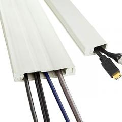 UT Wire Cordline 2-Way Cord Channel in Paintable White, 8-ft Continuous Roll