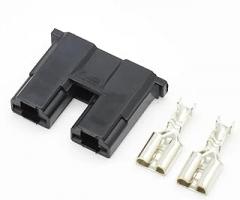 DJ7021LB-6.3-21 Electronic Throttle Plug 2 Pins Black Female Connector With Pins(1 x female)