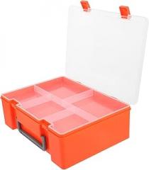 HOMSFOU Rectangle Storage Box for Parts Electronics Jewelry Organizer Caddy Compartments Parts Organizer Box