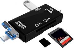 OTG Type C SD TF Card Reader 6 1 USpB 3.0 Micro USpB Flash Drive Adaptier 5Gbps Steady Speed Transfer Multifunctional Card Reader New 2026 High for Reliable Electronic Component
