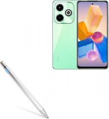 BoxWave Stylus Pen Compatible with Infinix Hot 40i - AccuPoint Active Stylus, Electronic Stylus with Ultra Fine Tip - Metallic Silver