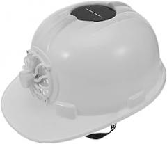 Zerodeko Solar Hard Hat Cooling Fan for Construction Outdoor Work Impact-Resistant Breathable Design