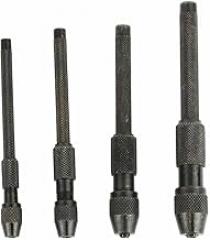 APV-0144 Pin Vise Set 4 Piece Hand Held Hollow Handle Micro Drill Chuck Set for Jewellery Making Model Building Electronics and Precision Work
