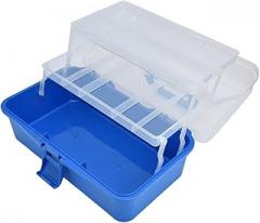 3 Layer Tool Organizer, PP Plastic Storage Box Anti Theft Design Toolbox with Transparent Cover for Electronic Components for Craft Supplies