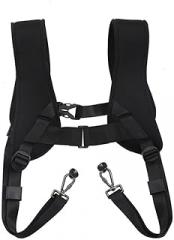 Nylon Double Camera Shoulder Straps Harness with Secure Quick Release Plates