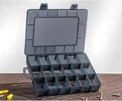 1 Pcs Parts Box Tool Storage Box Parts Box Transparent Small Grid Detachable Plastic Electronic Component Accessories Grid Tool Box Small Screw Box (18 Small grids) Parts Box DL432302