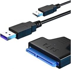 22-50 CM SATA to USpB 3.0/Type C Cable for 2.5 Inch External HDD SSD Hard Drive SATA 3 22 Pin Adaptier USpB 3.0 to Sata III Cord New 2026 High for Reliable Electronic Component