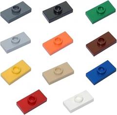 100Pcs 15573 3794 1X2 with 1 Stud Plate Board Parts Building Block Assemble Particles Compatible with Changeover Creative Bricks New 2026 High for Reliable Electronic Component