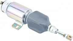 12V 24V Diesel Engine Stop Solenoid Valve Electronic Flameout Fuel Switch Generator Parts Normal Open Power on Pull(12V)