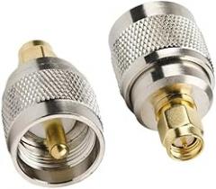 DHT Electronics 2-Pack SMA Male to UHF PL-259 Male Connector Adapter for Amateur CB Radio