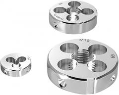 Metric Right Hand Round Threading Die M1.2 x 0.25mm, Alloy Steel M1.2 x 0.25 Thread Pitch Circular Threading Tool for Precision Instrument Repair and External Threading, 1 Piece