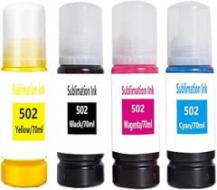 T502 502 Sublimation Ink Compatible with Printer Models L3150 ET-2720 ET-2760 2800 ET-4760 ET2400 L3110 L4150 L4160 L4167 L4168 L5190 L6160