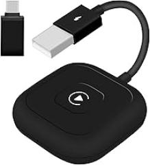 Wireless CarPlay Adapter,5GHZ Wireless Carplay Dongle Converts Wired Carplay to Wireless, Auto Connection,Black