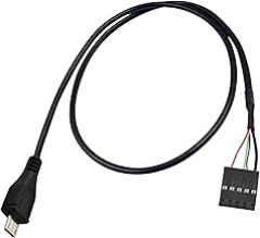 50cm USB 2.0 5Pin Male to 9Pin Female Header Cable Motherboard Header Data Cable Replacement for Electronics