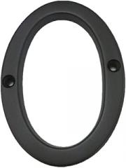 QCAA Traditional Heavy Forged Brass House Number, 6