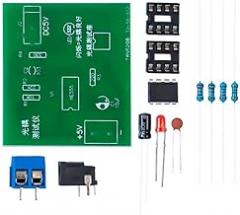 Optocoupler Tester Kit 555 Application Circuit Board Practice Welding DIY Electronic Spare Parts Kit Without DC Cable