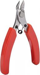 107F1 Mini Wire Cutters Side Cutters, Precision Cutting Pliers, Diagonal Cutting Pliers, Small Flush Cut Pliers, Jewelers Tools Soft Wire Snips Nippers for Electronic (Small 6.3 Long and 3.9in Wide)