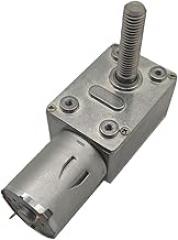 Package A 12V 23rpm DC Worm Geared Electronic Starter Low Speed Reducer JGY370-M8 Threaded Shaft Length 33mm